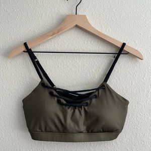 Green Posh Sports Bra